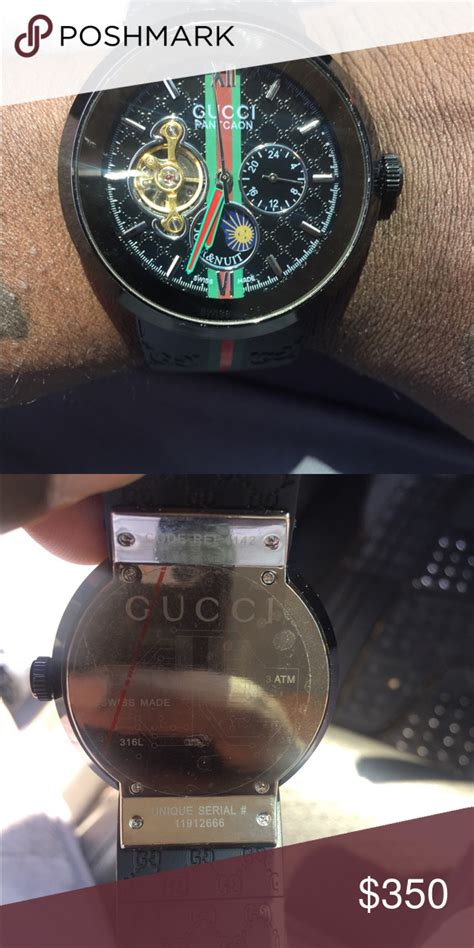 fake gucci ghost watch|check gucci watch serial number.